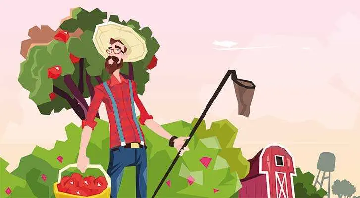 دانلود طرح لایه باز پوستر کشاورزی و برداشت محصولات باغی 