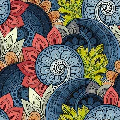 دانلود وکتور لایه باز بکگراند اسلیمی با الگوی تزئینی