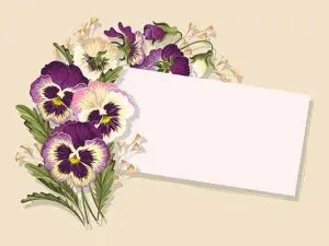 دانلود وکتور لایه باز قاب گل‌دار برای یادداشت و کارت پستال