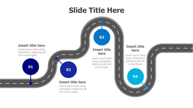 دانلود قالب رایگان پاورپوینت اینفوگرافی 4step infographic-2