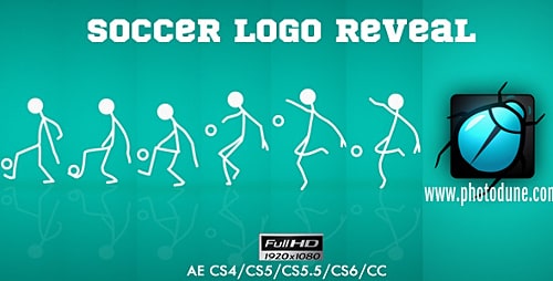دانلود پروژه آماده افترافکت لوگو موشن فوتبالی football Logo Reveal