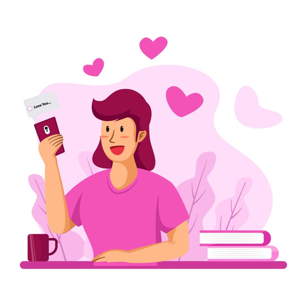 دانلود وکتور لایه بازپیام عاشقانه ولنتاین