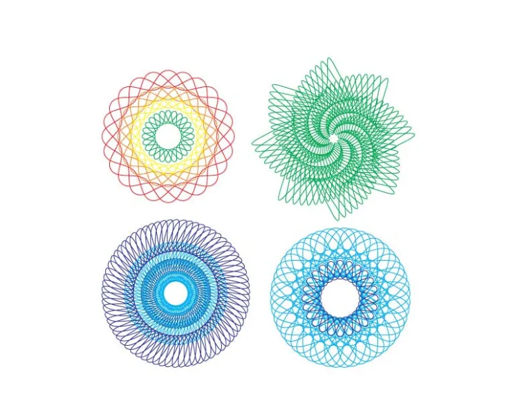 دانلود وکتور لایه باز اشکال هندسی خطی