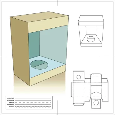 دانلود وکتور لایه باز موکاپ بسته بندی محصول