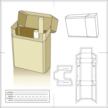 دانلود وکتور لایه باز موکاپ بسته بندی محصول