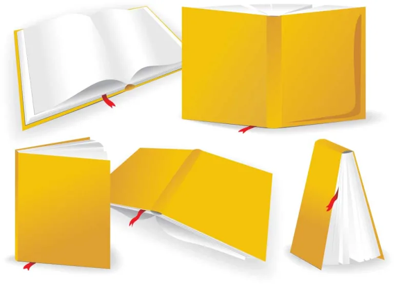 دانلود وکتور لایه باز موکاپ کتاب