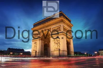 دانلود عکس با کیفیت طاق پیروزی در میدان شارل دوگل پاریس فرانسه