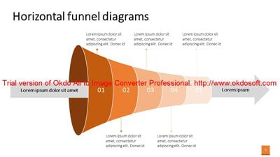 Horizontal Funnel Diagrams corporate 5 min