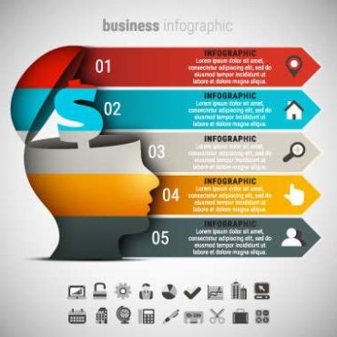 دانلود وکتور لایه باز اینفوگرافی کسب و کار و تجاری Infographic