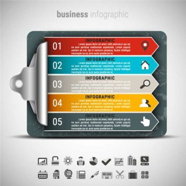 دانلود وکتور لایه باز اینفوگرافی تجاری و شرکتی