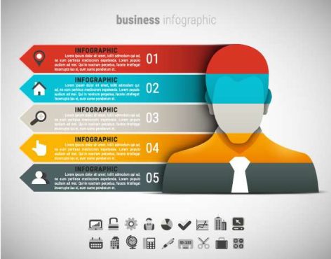 دانلود وکتور لایه باز اینفوگرافی تجاری و شرکتی