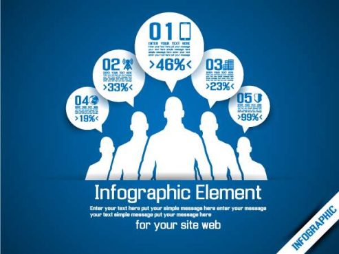 دانلود وکتور لایه باز اینفوگرافی تجارت و کار آفرینی