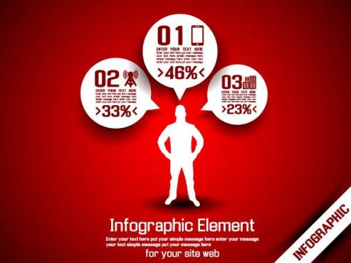 دانلود وکتور لایه باز اینفوگرافی تجارت و کار آفرینی