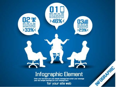 دانلود وکتور لایه باز اینفوگرافی تجارت و کار آفرینی