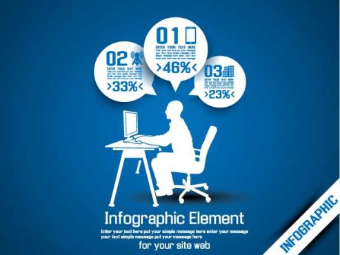 دانلود وکتور لایه باز اینفوگرافی تجارت و کار آفرینی