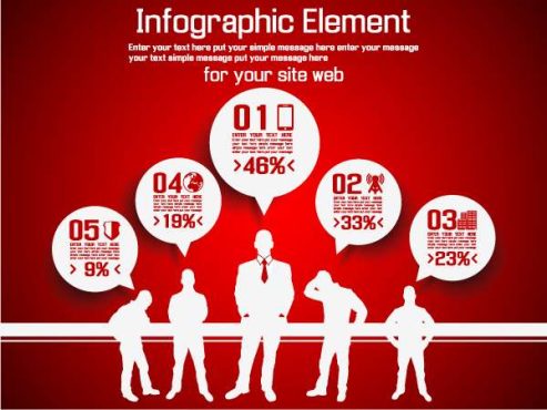 دانلود وکتور لایه باز اینفوگرافی تجارت و کار آفرینی