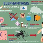 دانلود وکتور لایه باز اینفوگرافی بیماری الفانتیازیس یا پا فیلی ELEPHANTIASIS INFOGRAPHICS