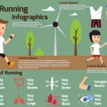 دانلود وکتور لایه باز اینفوگرافی دویدن Running Infographics