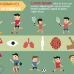 دانلود وکتور لایه باز اینفوگرافی ورزشی فواید ورزشSPORT INFOGRAPHICS BENEFITS OF EXERCISE