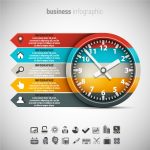 دانلود وکتور لایه باز اینفوگرافی کسب و کار business infographic