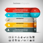 دانلود وکتور لایه باز اینفوگرافی کسب و کار business infographic