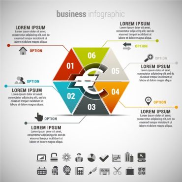 دانلود وکتور لایه باز اینفوگرافی کسب و کار