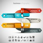 دانلود وکتور لایه باز اینفوگرافی کسب و کار business infographic