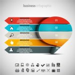 دانلود وکتور لایه باز اینفوگرافی کسب و کار business infographic