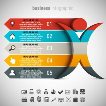 دانلود وکتور لایه باز اینفوگرافی کسب و کار