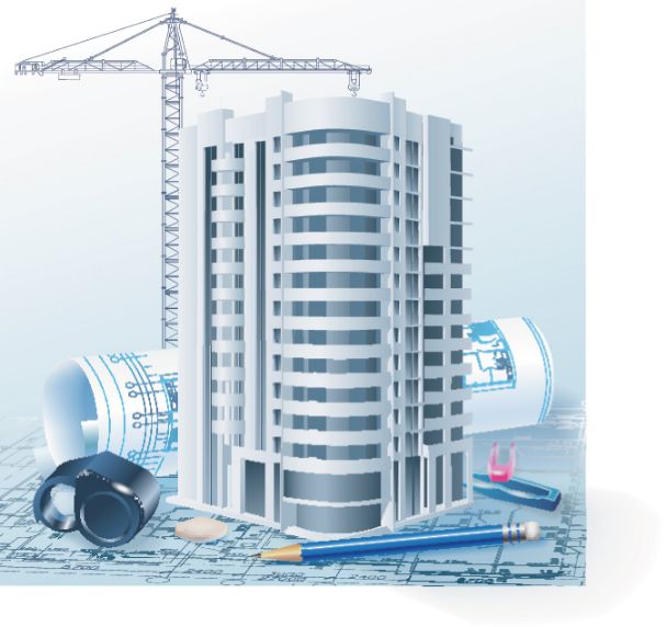 دانلود وکتور لایه باز ساختمان با ابزارهای مهندسی