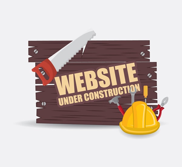 دانلود وکتور لایه باز پوستر وب سایت در حال ساخت