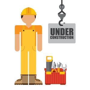 دانلود وکتور لایه باز کارگر ساختمانی با ابزار