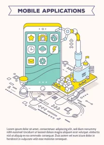 دانلود وکتور لایه باز برنامه های کاربردی موبایل