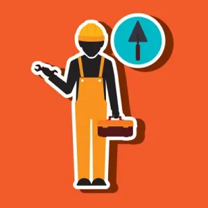 دانلود وکتور لایه باز کارگر با لباس کار