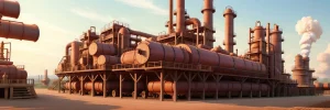 عکس با کیفیت نیروگاه صنعتی