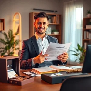دانلود عکس با کیفیت مشاوره حرفه‌ای بیمه در فضای کاری مدرن