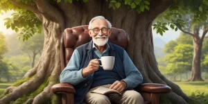 دانلود عکس با کیفیت نوشیدن چای در طبیعت