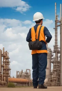 دانلود عکس با کیفیت مهندس پروژه در محیط صنعتی