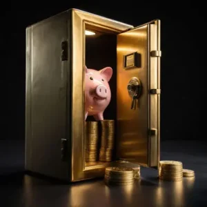 دانلود عکس با کیفیت قلک در گاوصندوق