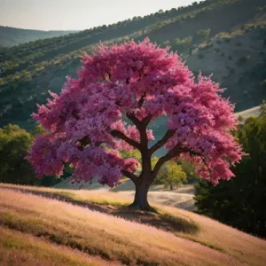 دانلود عکس با کیفیت درخت صورتی در طبیعت
