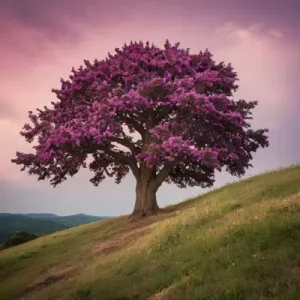 دانلود عکس با کیفیت درخت با شکوفه صورتی بهاری