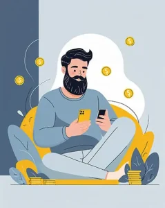دانلود عکس با کیفیت کنترل امور مالی با اپلیکیشن‌های هوشمند