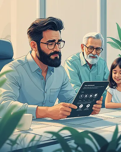 دانلود عکس با کیفیت مدیریت مالی خانواده در عصر دیجیتال