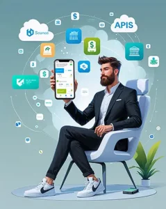 دانلود عکس با کیفیت خدمات بانکی و مالی در یک اپلیکیشن پیشرفته