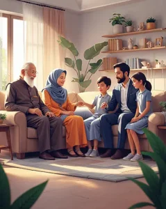 دانلود عکس با کیفیت ارتباط نسل‌ها در خانواده