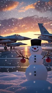 دانلود عکس با کیفیت زمستانی پایگاه هوایی