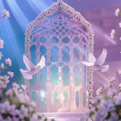 دانلود عکس با کیفیت منظره معنوی باغ