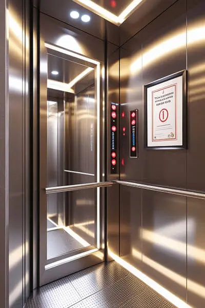 دانلود عکس با کیفیت آسانسور مدرن با طراحی لوکس و نورپردازی هوشمند