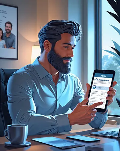 دانلود عکس با کیفیت مدیریت بیمه عمر با نرم‌افزارها و سامانه‌های هوشمند