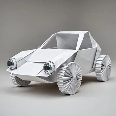 دانلود عکس با کیفیت اوریگامی و مدل‌سازی ماشین
